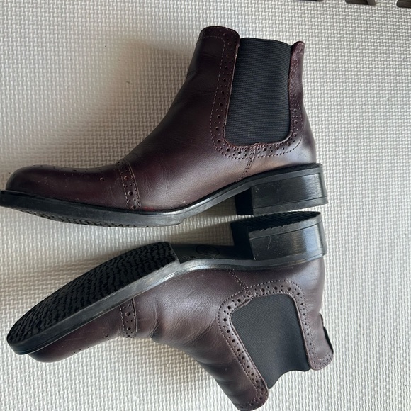 Biotime Adrianna Brown Leather Ankle Boots size 37 - Picture 8 of 12